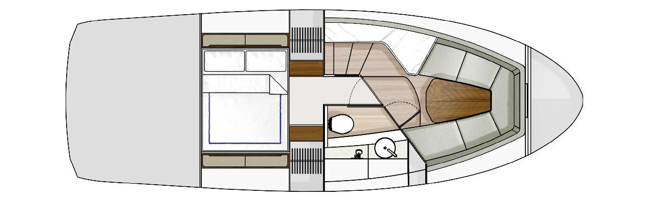 Fairline F//Line 33 layout 5