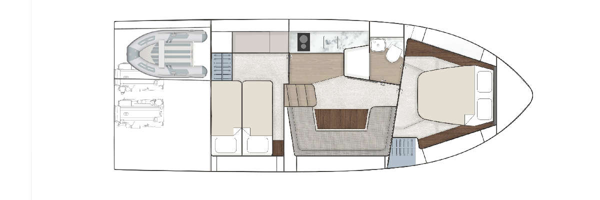 Fairline Targa 40 layout 2